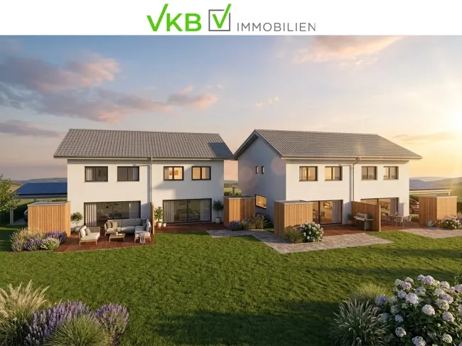 Moderne Neubau-Doppelhaushälfte in ruhiger Naturlage – Ihr neues Zuhause für Ihre Familie in Umsetzung - Baubeginn bereits erfolgt! - Bild
