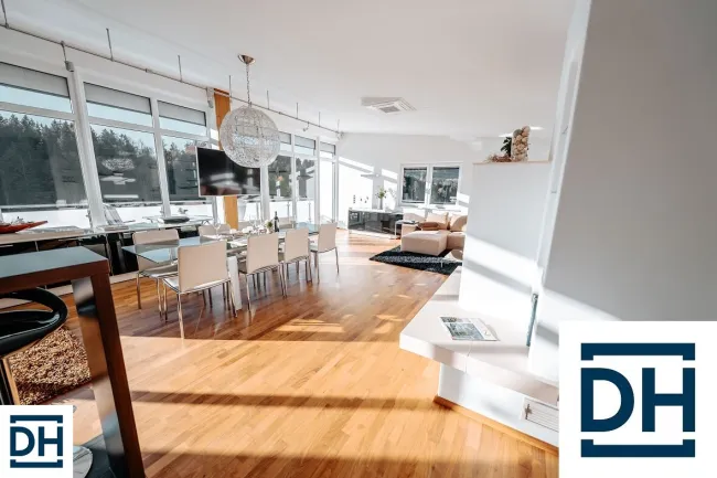 Exklusives Penthouse hochwertig möbliert inkl. sonniger Panoramaterrasse und Homeofficebereich - Bild
