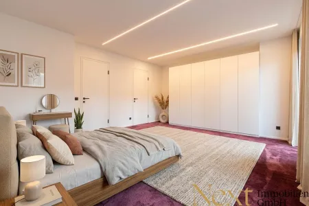 Schlafzimmer II (KI möbliert)