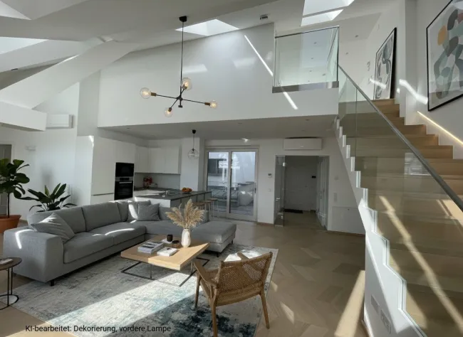 4 Zimmer-Maisonetten-Wohnung mit einer Terrasse und eigenem Studio im Oberbereich mit separatem zusätzlichem Eingang! - Titelbild