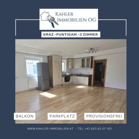 Graz-Puntigam-tolle 3 Zimmerwohnung - Balkon - Gartennutzung - Parkplatz - Provisionsfrei!