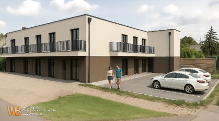 Erstbezug, 68m² WFL, 30m² Wohnküche, SZ, PKW-Stellplatz optional