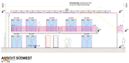Erstbezug Südwest-Ausrichtung, 85m² WFL + Balkon 9m², 24m² WZ mit offener Küche & 3 Zimmer, 60m² PKW-Stellplatz