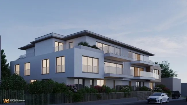 Gartenseitige 4 Zimmer Balkonwohnung! Perfektes Wohnprojekt in herrlicher Grünruhelage in Breitensee! Höchster Wohnkomfort mit Wärmepumpe, Klima, Photovoltaik und Smart Home System! - Bild