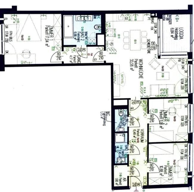 Wohnen mit Urlaubsfeeling Pur direkt bei der Obere Alte Donau: 4-Zimmer mit gartenseitiger Loggia! - Bild