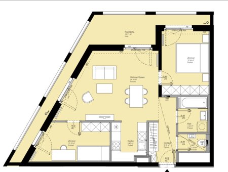 DC-LIVING: Moderne 3-Zimmer-Wohnung mit Loggia & Wellnessbereich nahe der UNO-City!