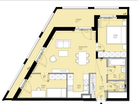 DC-LIVING: Moderne 3-Zimmer-Wohnung mit Loggia & Wellnessbereich nahe der UNO-City!