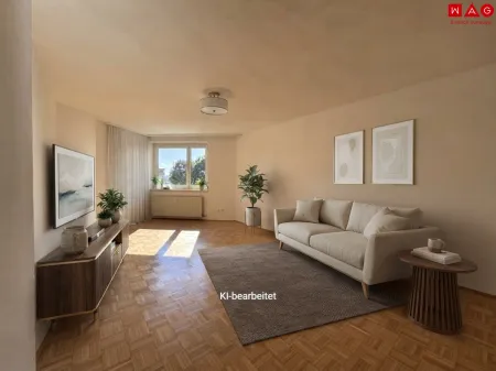 Wohnzimmer Beispiel KI