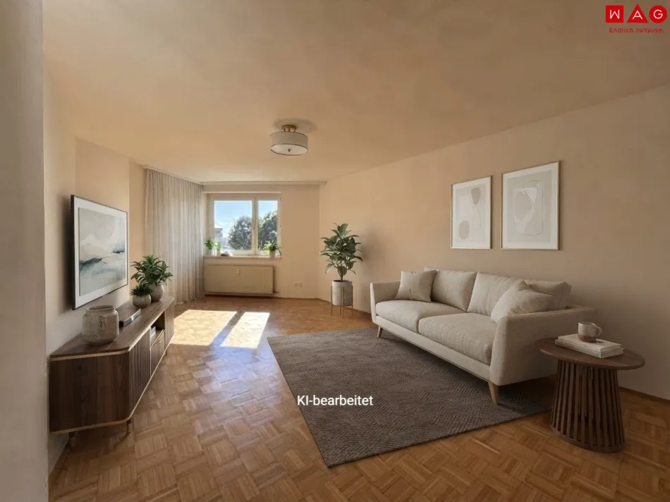 Wohnzimmer Beispiel KI