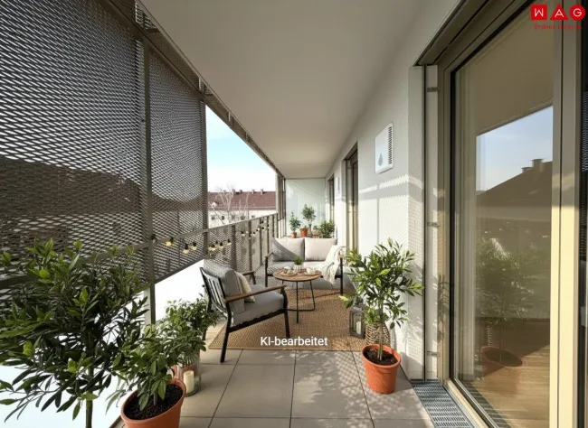 Möblierungsvorschlag Balkon KI generiert