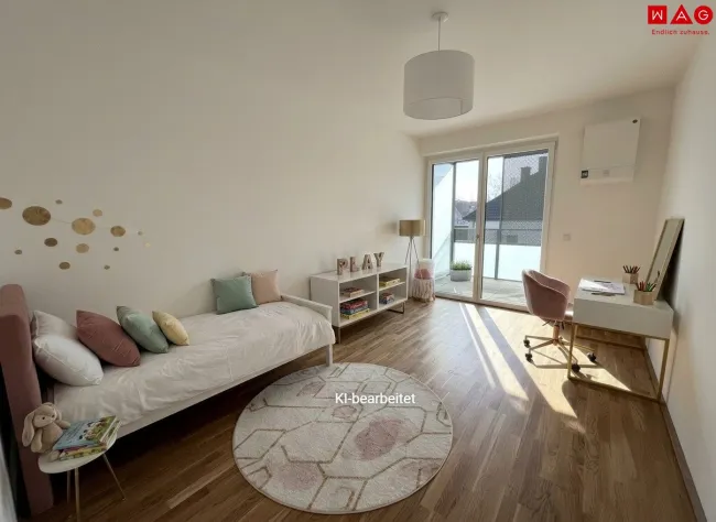 Möblierungsvorschlag Kinderzimmer KI generiert