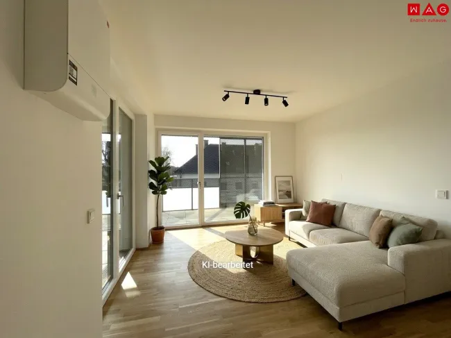 Möblierungsvorschlag Wohnzimmer KI generiert