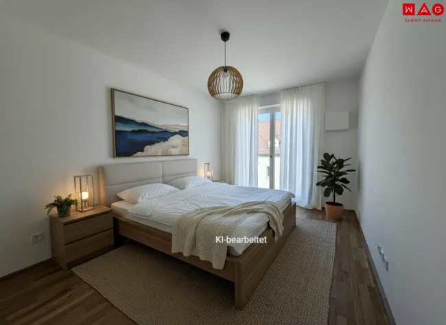 Möblierungsvorschlag Schlafzimmer KI generiert