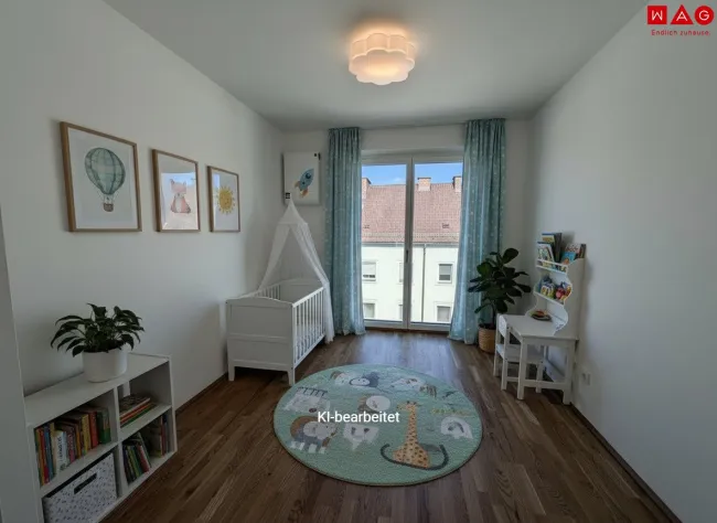 Möblierungsvorschlag Kinderzimmer KI generiert