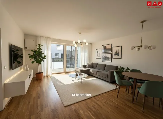 Möblierungsvorschlag Wohnzimmer KI generiert