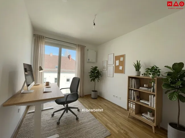 zweites Zimmer möbliert KI generiert