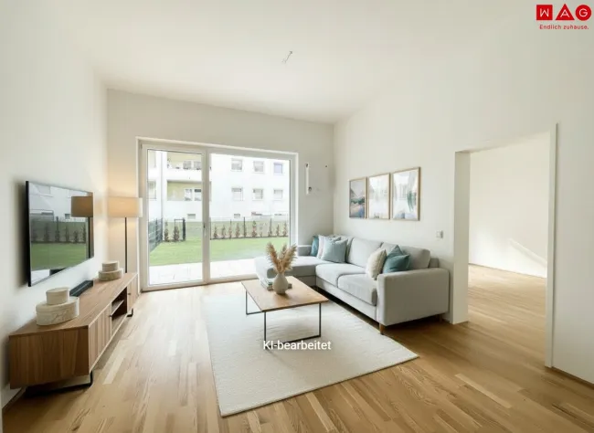 Möblierungsvorschlag Wohnzimmer KI generiert