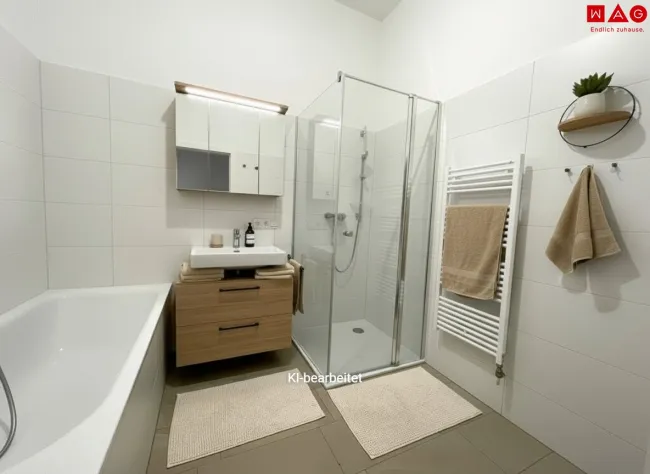 Möblierungsvorschlag Badezimmer KI generiert