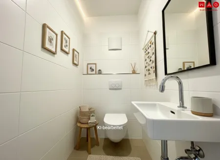 WC mit Handwaschbecken KI-generiert
