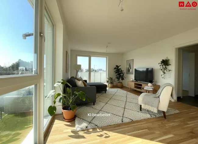 Möblierungsvorschlag Balkon KI generiert