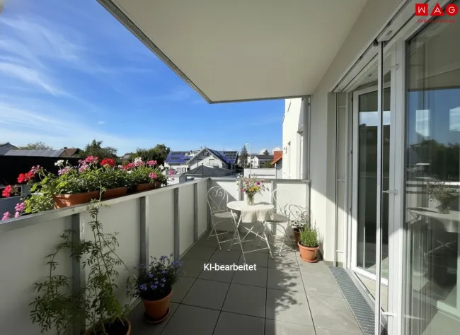 Möblierungsvorschlag Balkon KI generiert