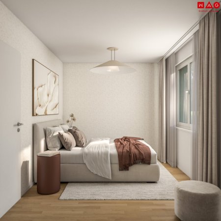 Schlafzimmer mit Zugang Terrasse