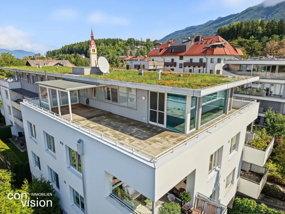 Penthouse mit 87 m² Dachterrasse und Bergblick in Igls - Bild