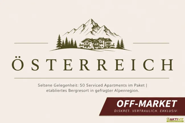 Seltene Gelegenheit: 50 Serviced Apartments im Paket | etabliertes Bergresort in gefragter Alpenregion. - Titelbild