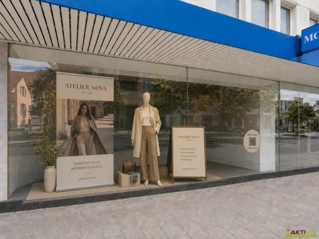 Toplage-Sichtbarkeit ohne Toplage-Miete. Das Pop-Up-Schaufenster, jetzt von Innenstadt-Frequenz profitieren. - Bild