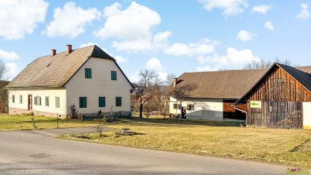 Wohnhaus & Nebengebäude auf rund 6.000 m² Bauland. - Wald und Freiland inkl. - Großes Potential.