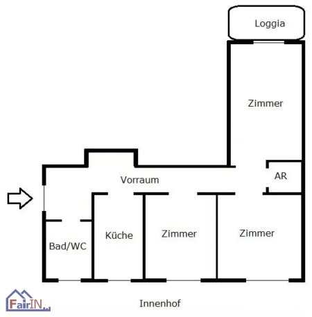 Traumhafte 3-Zimmer-Wohnung in 1070 Wien – renovierungsbedürftig mit Loggia!