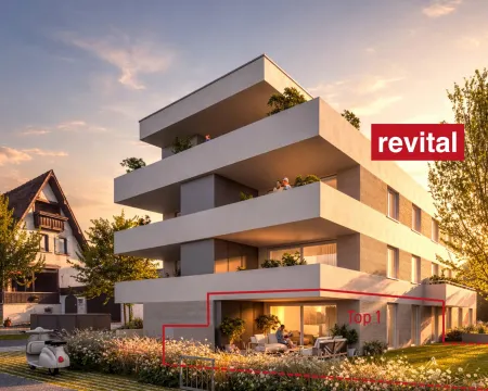1A-Lage von Lustenau - Ruhige und Zentrale Gartenwohnung - Top 1