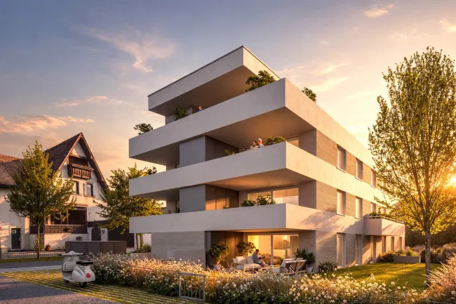 1A-Lage von Lustenau - Ruhige und Zentrale Terrassenwohnung - Top 7 - Bild