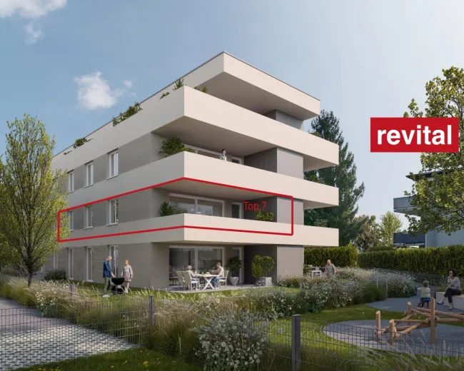 1A-Lage von Lustenau - Ruhige und Zentrale Terrassenwohnung - Top 7 - Titelbild