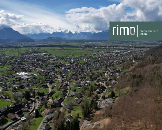 Grundstück in Hanglage mit idyllischem Ausblick und Wald in Klaus - Bild