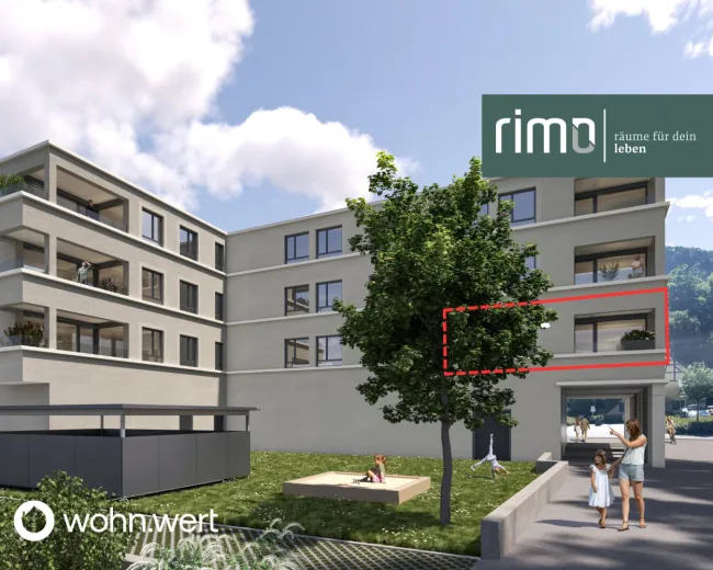 2-Zimmerwohnung am Jahnplatz inmitten von Feldkirch - Erstbezug - zu mieten - Top A1.8 - Titelbild