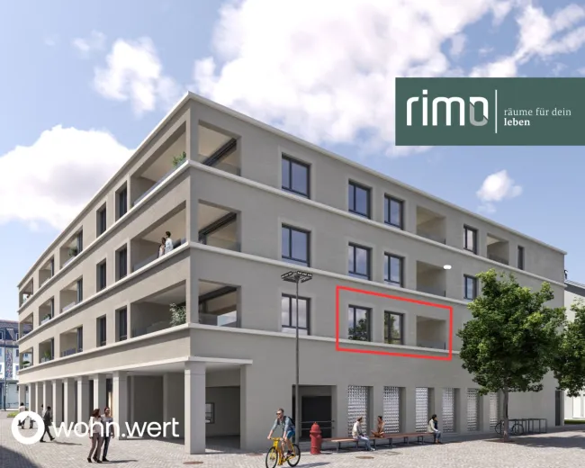 2-Zimmerwohnung am Jahnplatz inmitten von Feldkirch - Erstbezug - zu mieten - Top A1.3 - Titelbild