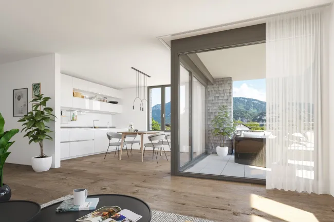 2-Zimmer-Dachgeschosswohnung - Altach, Löwengasse / Top 9 - Bild