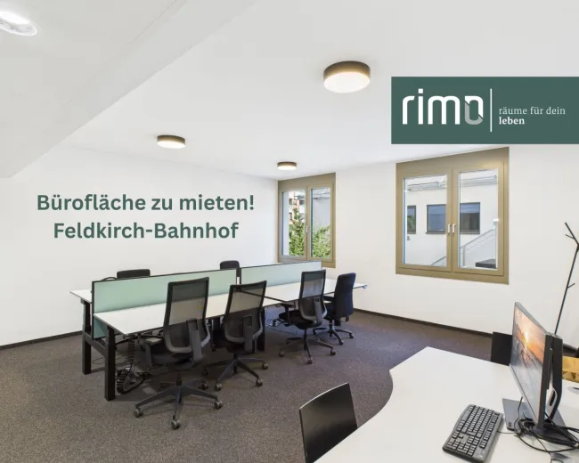 Top-Büros direkt am Bahnhof Feldkirch - Titelbild