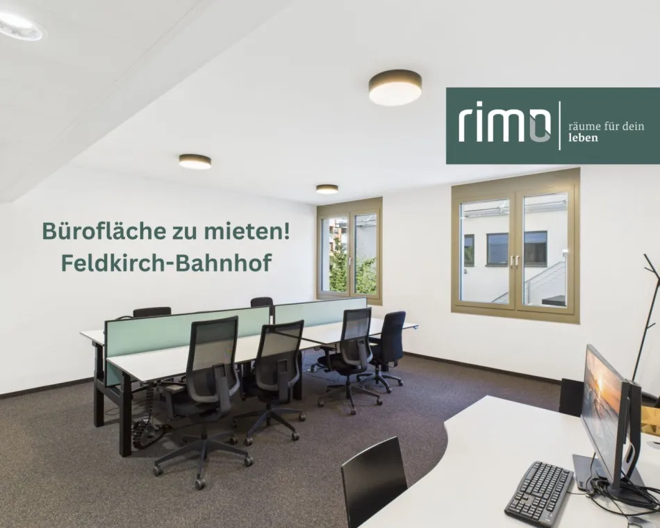 Top-Büros direkt am Bahnhof Feldkirch - Titelbild