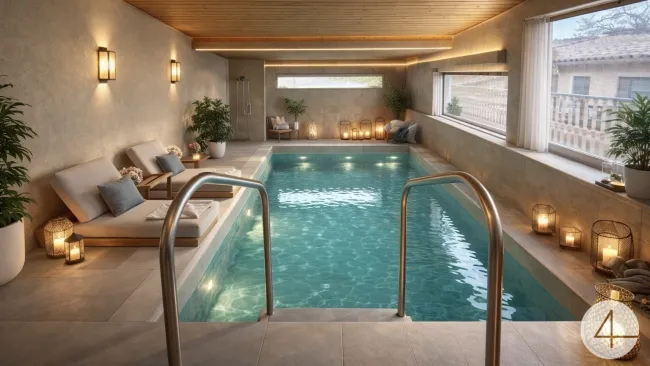 Einfamilienhaus mit großem 721m2 Grundstück und Indoor-Pool - Bild