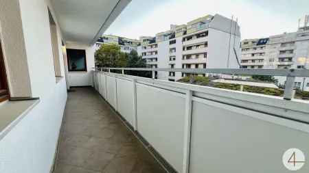Dein Projekt - U6 ums Eck - Innenhof Ruhelage - Sunset Loggia - Millennium City u. technische Fachhochschule ums Eck - Donauinsel