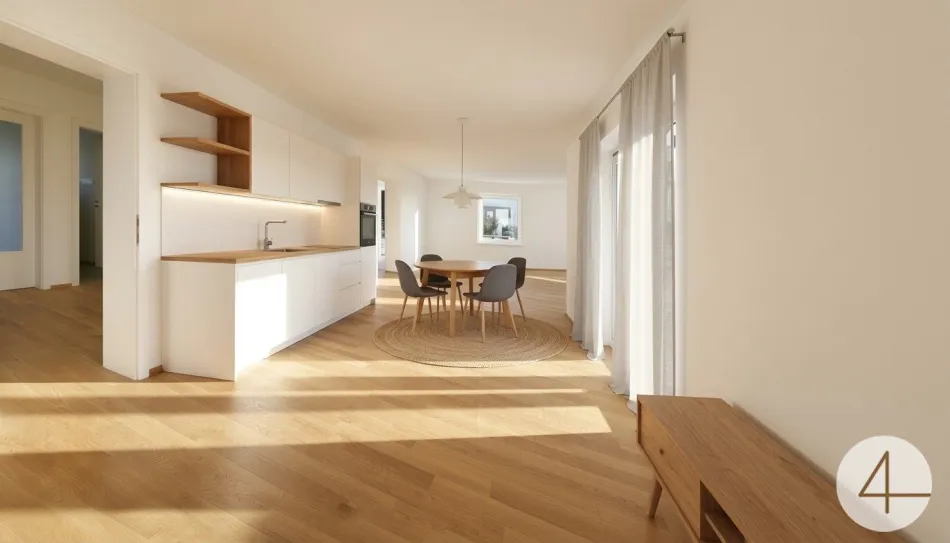 Niedrigstenergiehaus mit 3 Garagen - Titelbild