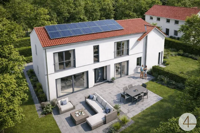 Erstbezug ! Modernes Einfamilienhaus mit gemütlichem Garten ! - Titelbild