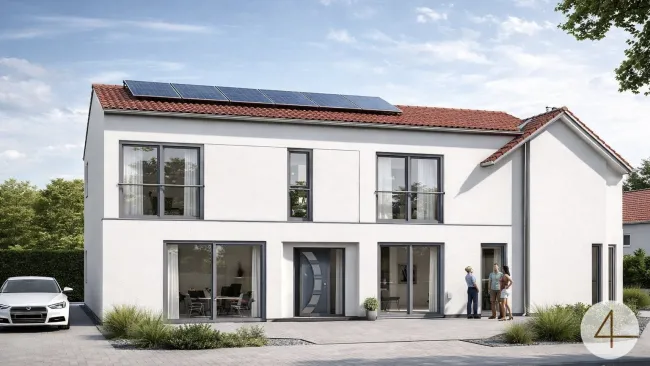 Erstbezug ! Modernes Einfamilienhaus mit gemütlichem Garten ! - Bild