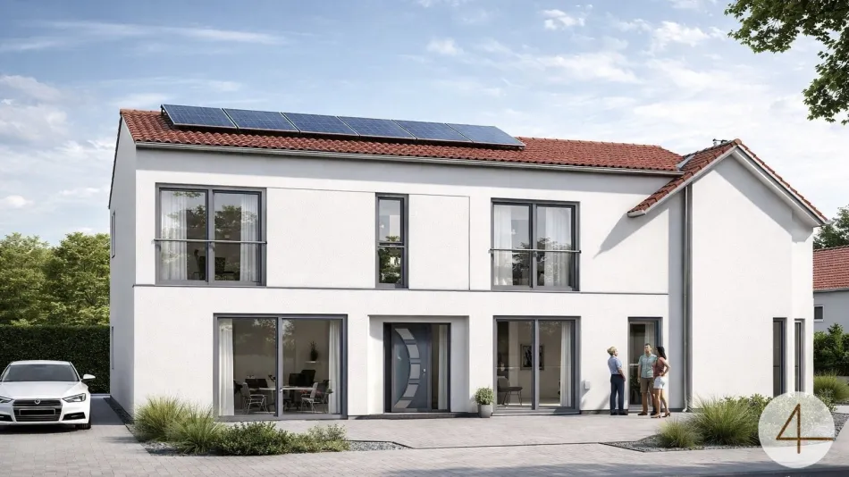 Erstbezug ! Modernes Einfamilienhaus mit gemütlichem Garten ! - Bild