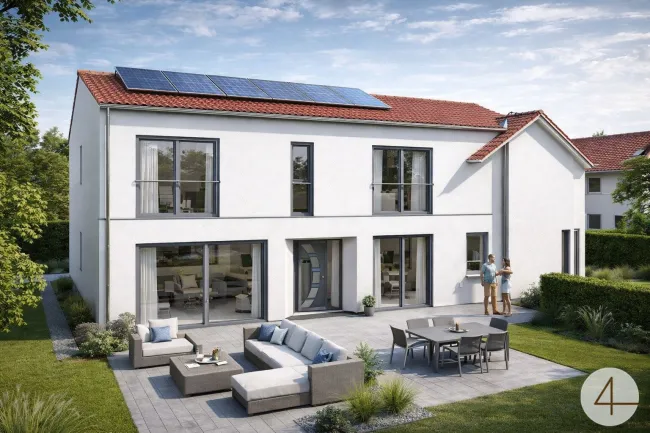 Erstbezug ! Modernes Einfamilienhaus mit gemütlichem Garten ! - Bild