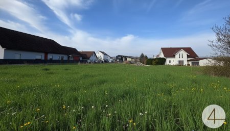 Top-Baugrund in verkehrsberuhigter Siedlung