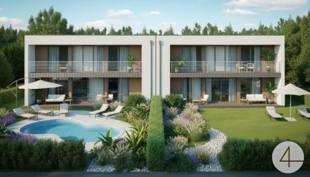 Modernes Doppelhaus in ruhiger Siedlung