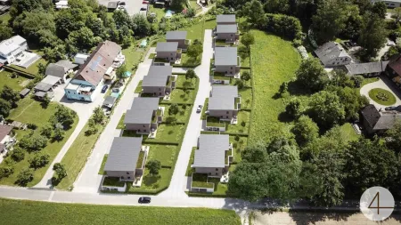 Modernes Doppelhaus in ruhiger Siedlung